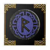 " raidho " - oudere futhark tegeltje (Voorkant)