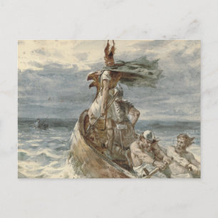 Raiding Vikings Painting (1873) Briefkaart