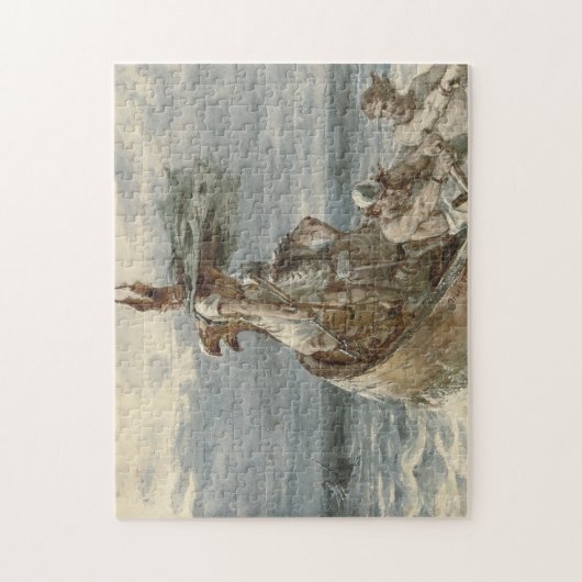  Raiding Vikings Painting (1873) Legpuzzel (Verticaal)