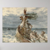  Raiding Vikings Painting (1873) Poster (Voorkant)