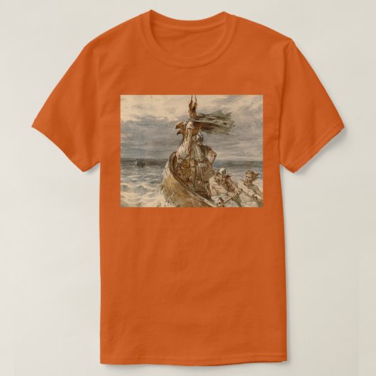  Raiding Vikings Painting 1873 T-shirt (Design voorkant)