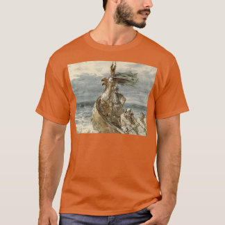 Raiding Vikings Painting 1873 T-shirt
