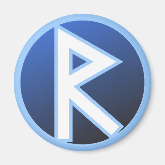 Raido Ride Rune Magneet (Voorkant)