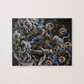 Raijin Bleu Legpuzzel (Horizontaal)