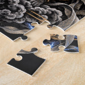 Raijin Bleu Legpuzzel (Zijkant)
