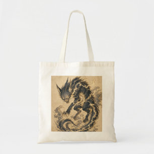 Raiju Gouden Staart Japanse Yokai Kunst Tas