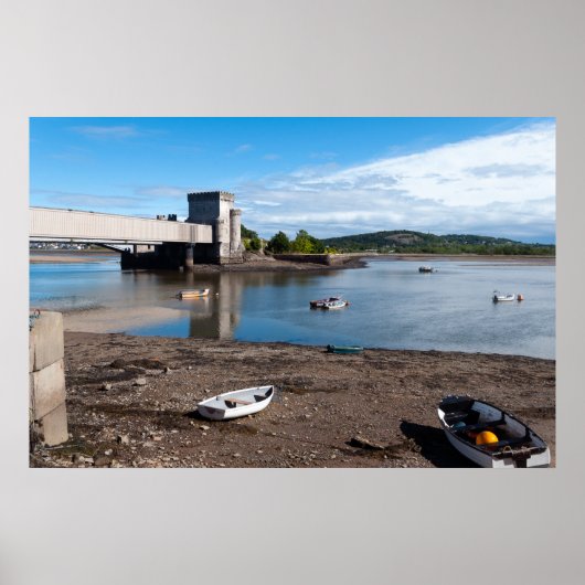 Rail Bridge en Tower van de Conwy Poster (Voorkant)