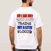 Rail Dawg Loco over treinen T-shirt (Achterkant)