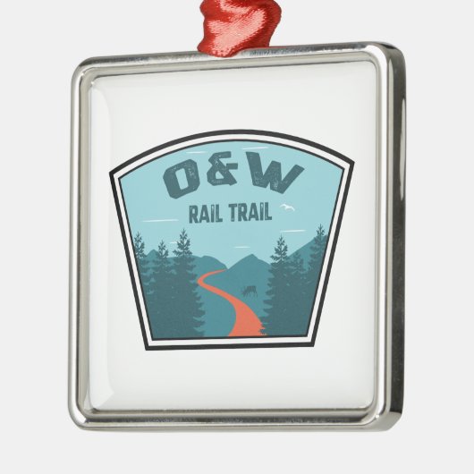 Rail-overpad Metalen Ornament (Links)