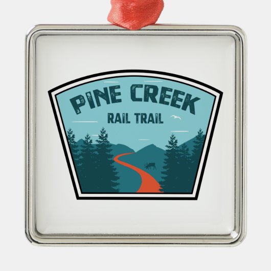 Rail Pine Creek Metalen Ornament (Voorkant)