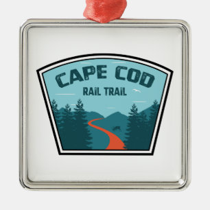 Rail van Cape Cod Metalen Ornament