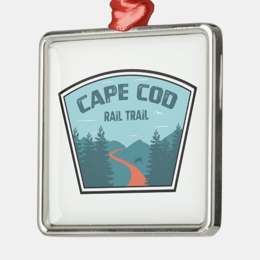 Rail van Cape Cod Metalen Ornament (Links)