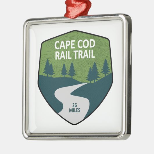 Rail van Cape Cod Metalen Ornament (Links)
