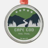 Rail van Cape Cod Metalen Ornament (Voorkant)