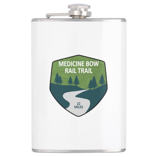 Rail van de Medicine Bow Heupfles (Voorkant)