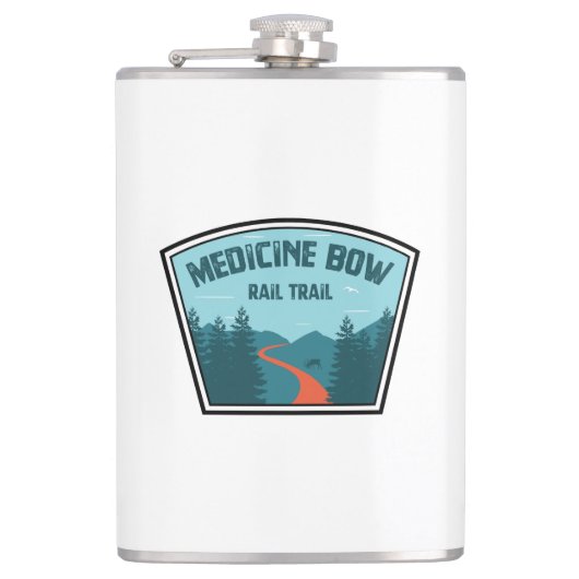 Rail van de Medicine Bow Heupfles (Voorkant)