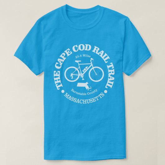 Rail van Kaapverdische spoorwegen (fietsen) T-shirt (Design voorkant)