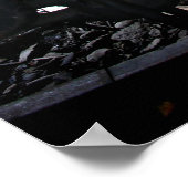 Rail Yard Old Steam Train Le Mastrou Poster (Hoek)