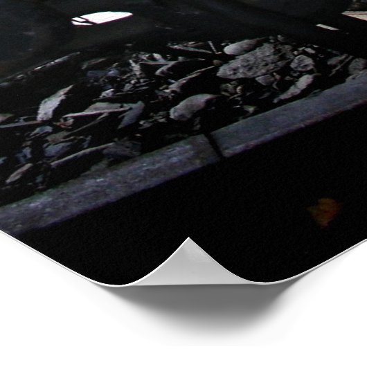 Rail Yard Old Steam Train Le Mastrou Poster (Hoek)