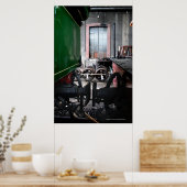 Rail Yard Old Steam Train Le Mastrou Poster (Keuken)