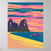 Railay Beach in Thailand Poster (Voorkant)