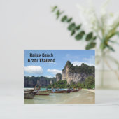 Railay Beach Krabi Thailand Briefkaart (Staand voorkant)