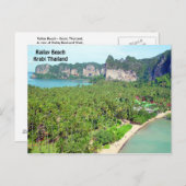 Railay Beach Krabi Thailand Briefkaart (Voorkant / Achterkant)