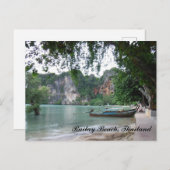 Railay Beach Long tail briefkaart (Voorkant / Achterkant)