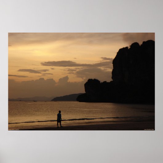 Railay Beach Sunset Poster (Voorkant)