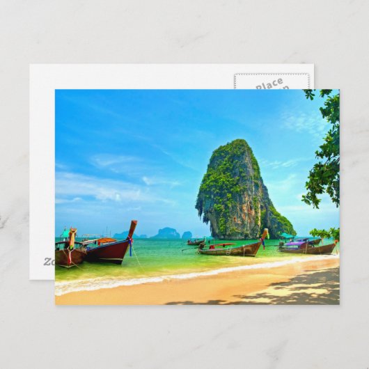 Railay Beach Thailand Briefkaart (Voorkant / Achterkant)