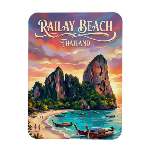 Railay Beach Thailand Magneet (Verticaal)
