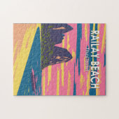 Railay Beach Thailand Travel Art Vintage Legpuzzel (Horizontaal)