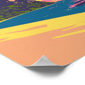 Railay Beach Thailand Travel Art Vintage Poster (Hoek)