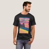 Railay Beach Thailand Travel Art Vintage T-shirt (Voorkant volledig)