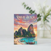 Railay-strand Thailand Briefkaart (Staand voorkant)