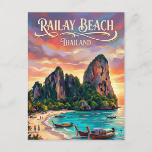 Railay-strand Thailand Briefkaart