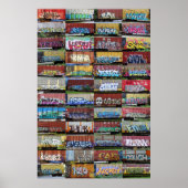 Railcar Graffiti Collage Poster (Voorkant)