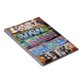 Railcar Graffiti-laptop Notitieboek (Rechterzijde)