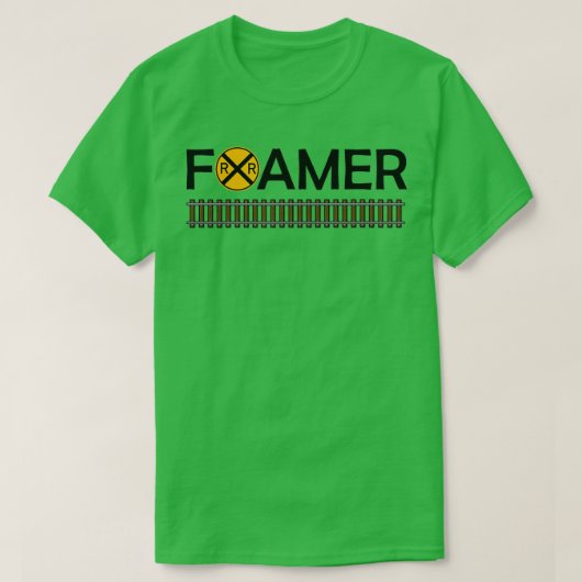 Railfan Train Watching Foamer T-shirt (Design voorkant)