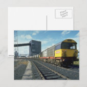 Railgoederentreinen op de Britse energiecentrale,  Briefkaart (Voorkant / Achterkant)