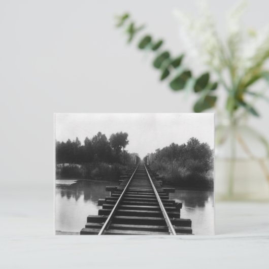 Railroad Bridge 1800's Briefkaart (Staand voorkant)