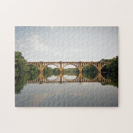 Railroad Bridge in Fredericksburg Virginia Legpuzzel (Horizontaal)