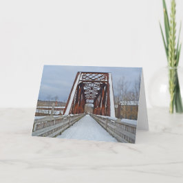 Railroad Bridge Notecard Kaart