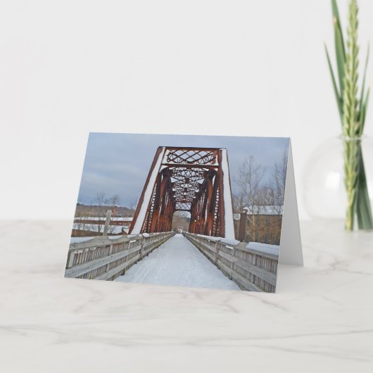Railroad Bridge Notecard Kaart (Voorkant)