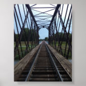 Railroad Bridge Parallax Perspective Poster (Voorkant)