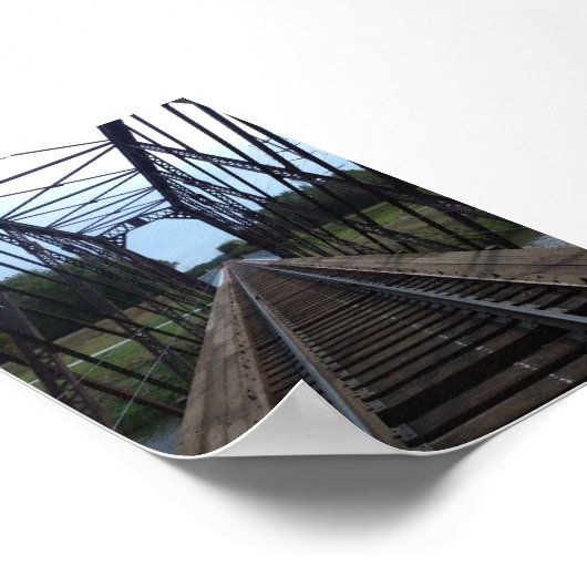 Railroad Bridge Parallax Perspective Poster (Hoek)