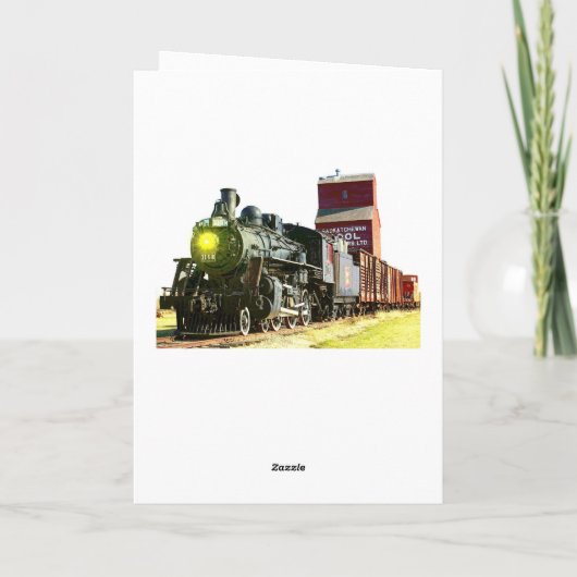 Railroad Buff Verjaardag Kaart (Achterkant)