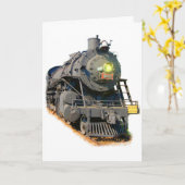 Railroad Buff Verjaardag Kaart (Gele Bloem)