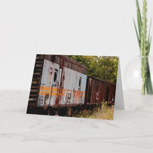 Railroad Cars Blank 5x7 kaart (Voorkant)