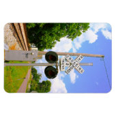 Railroad Crossing Signals Facing Tracks Magneet (Horizontaal)